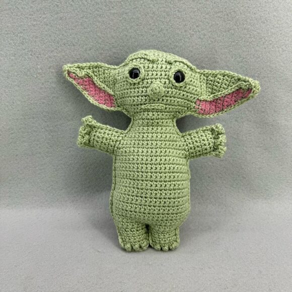Handmade Crochet Star Wars Yoda Stuffed Character - Picture 5 of 5